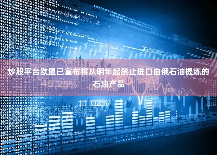 炒股平台欧盟已宣布将从明年起禁止进口由俄石油提炼的石油产品